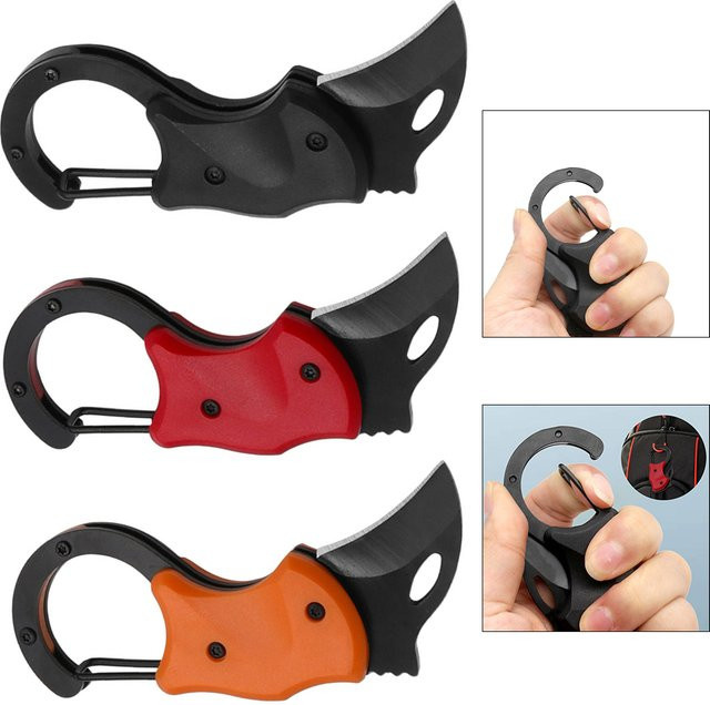 DAZZLEEX Taschen-Karabinerbox für Mini-EDC-Gadgets und Schlüsselanhänger in Orange - Bild 1