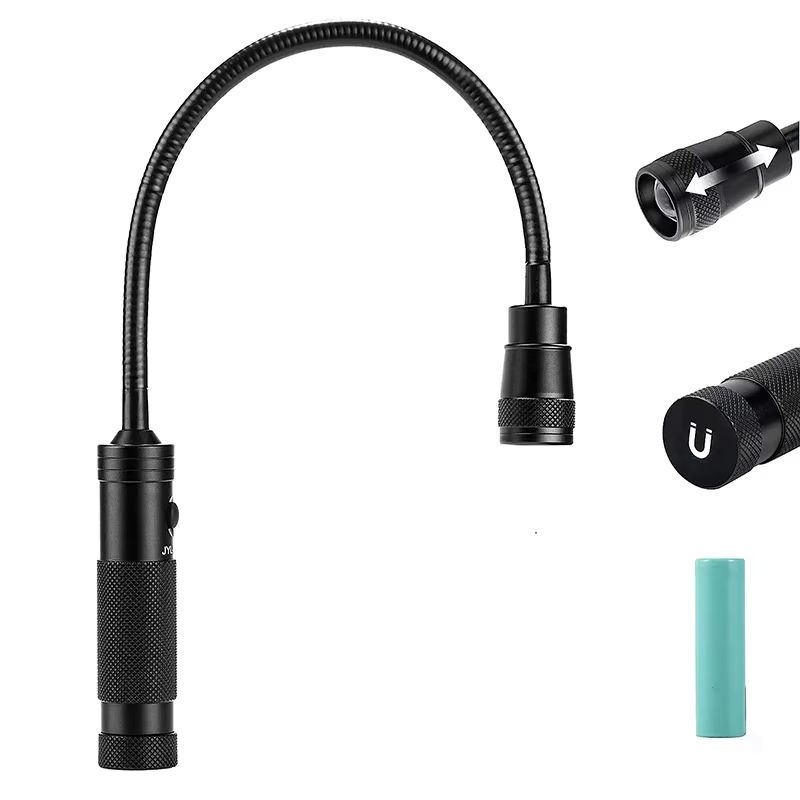 CHIN TORCH LED-Arbeitsleuchte in Schwarz mit Magnetfuß und flexiblem Schwanenhals aus Aluminium - Bild 4