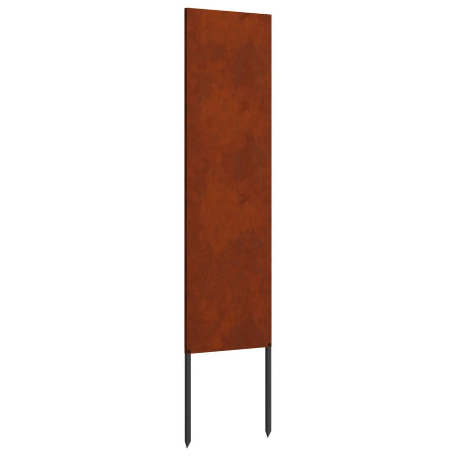 vidaXL Garten Sichtschutz Paravent aus Stahl in Rost-Optik, Braun, B/H: 32 x 140 cm - Bild 2