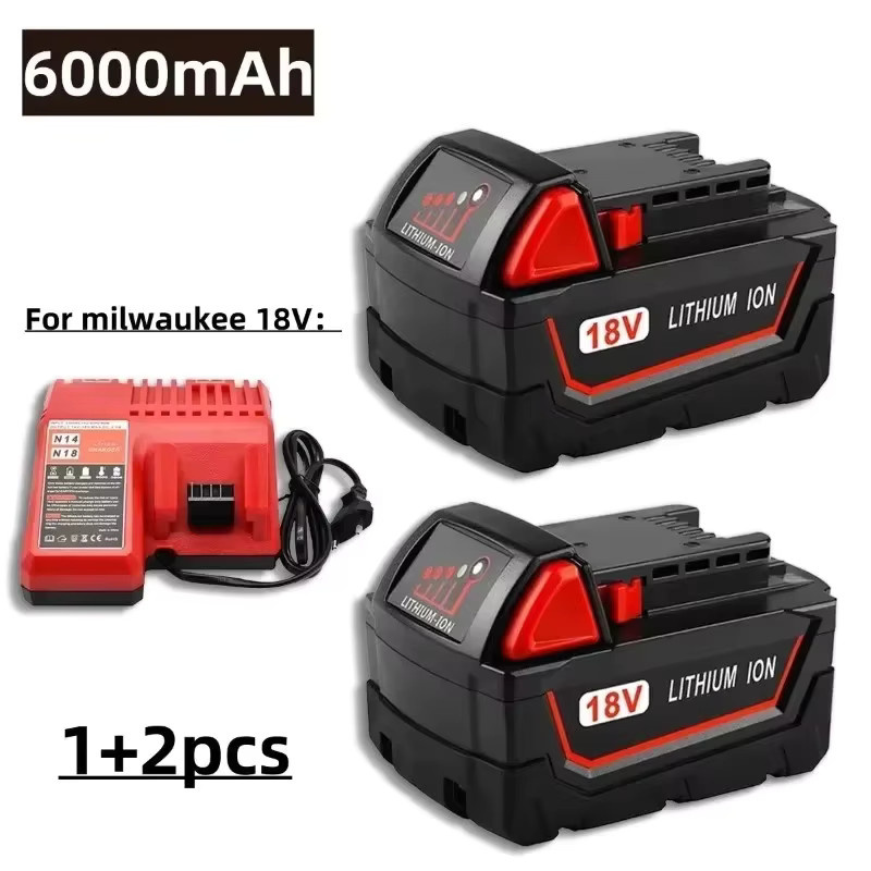 Milwaukee M18B5 Akku für M18 Elektrowerkzeuge, 18 V, 6000 mAh, Modell 48-11-1860 - Bild 2