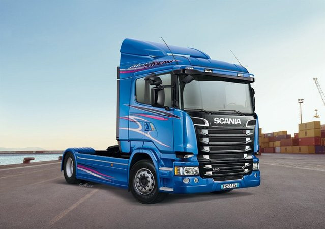 Italeri Scania R400 Streamline (Flat Roof), Fahrzeug, 1:24, Blau - Bild 1
