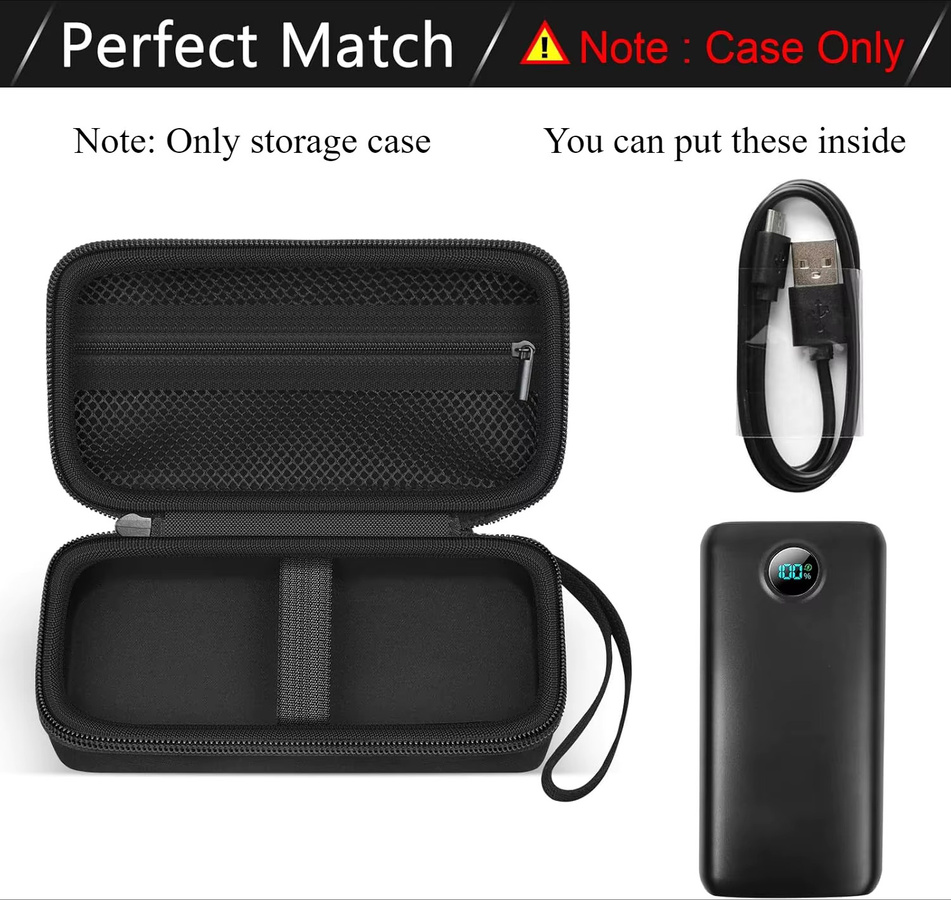 Schutzhülle für tragbare Powerbank von Kasfoti in Schwarz - Bild 2