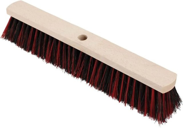 Galaflor Saalbesen mit Borsten aus Elaston und Arenga in Rot und Schwarz, Breite: 40 cm - Bild 1
