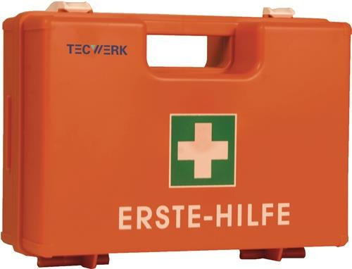 Tecwerk Erste Hilfe Koffer Baubranche orange B: 26,0 cm, H: 17,0 cm, T: 11,0 cm - Bild 1