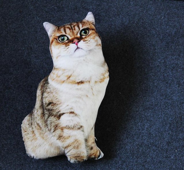 Yiran Health & Beauty Katze Plüschtier, 50cm, Braun - Bild 1