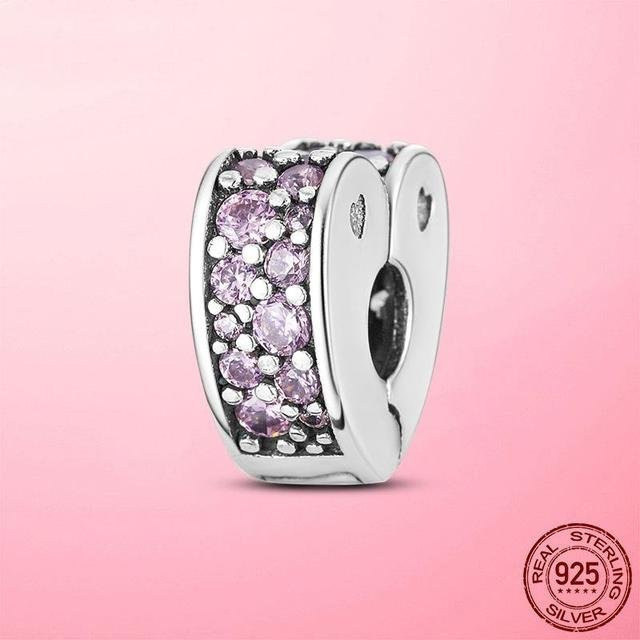 Allbestart Clip Charm, 925 Silber, Perle, Zirkonia, Damen - Bild 1