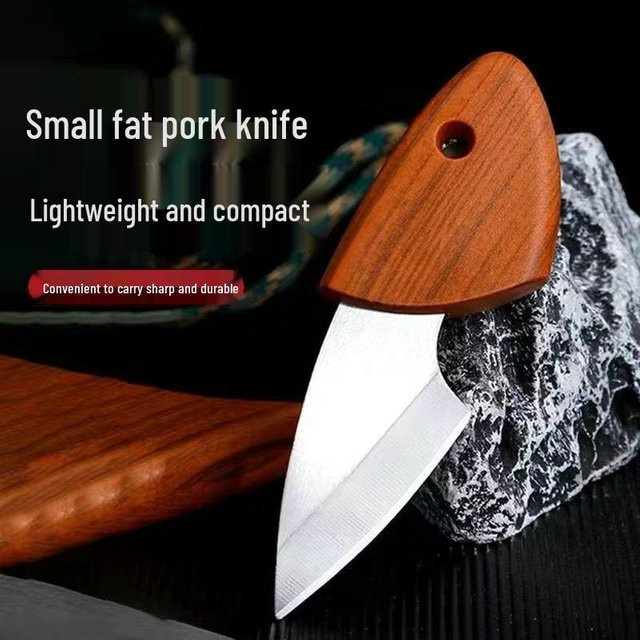 Handgeschmiedetes Aal- und Knochenentfernermesser von Warm Magpie Home aus Kohlenstoffstahl mit Holzgriff in Silber - Bild 1