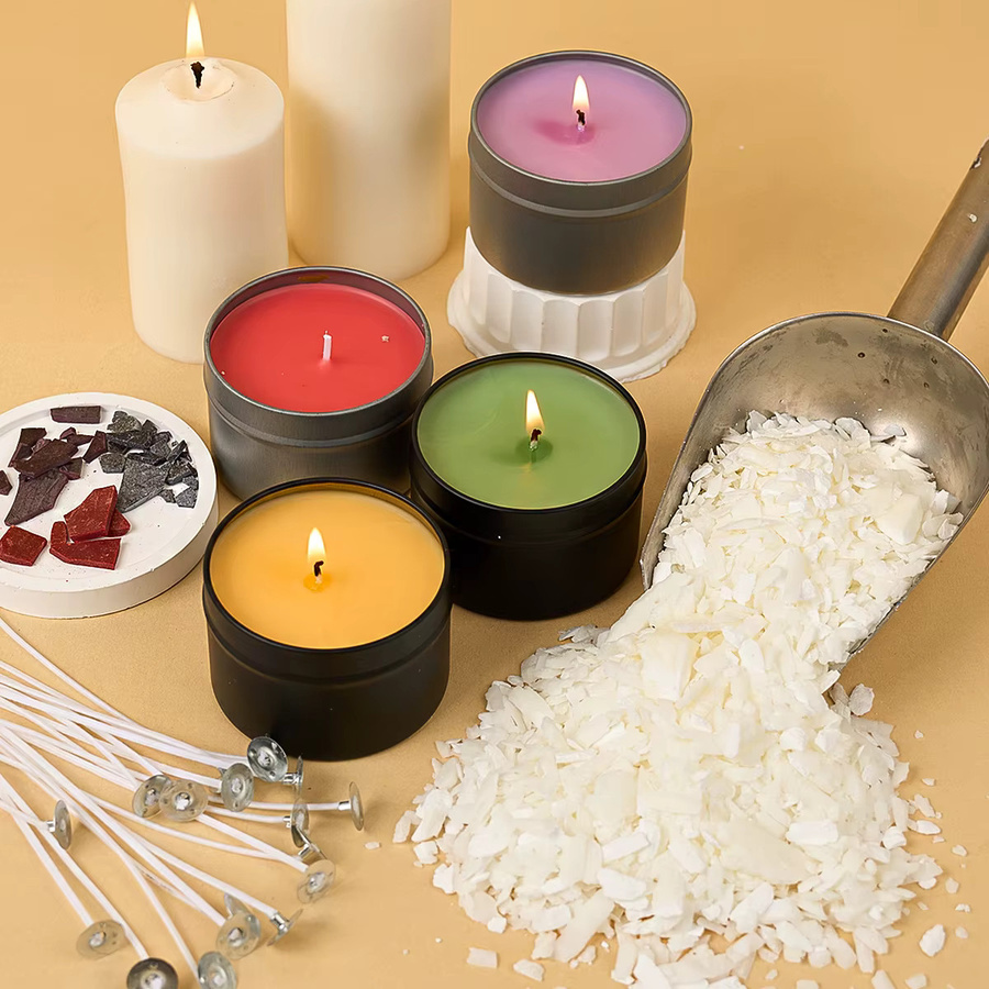 UDOCOOL Sojawachs Set für die Kerzenherstellung, weiß, 100 g - Bild 2