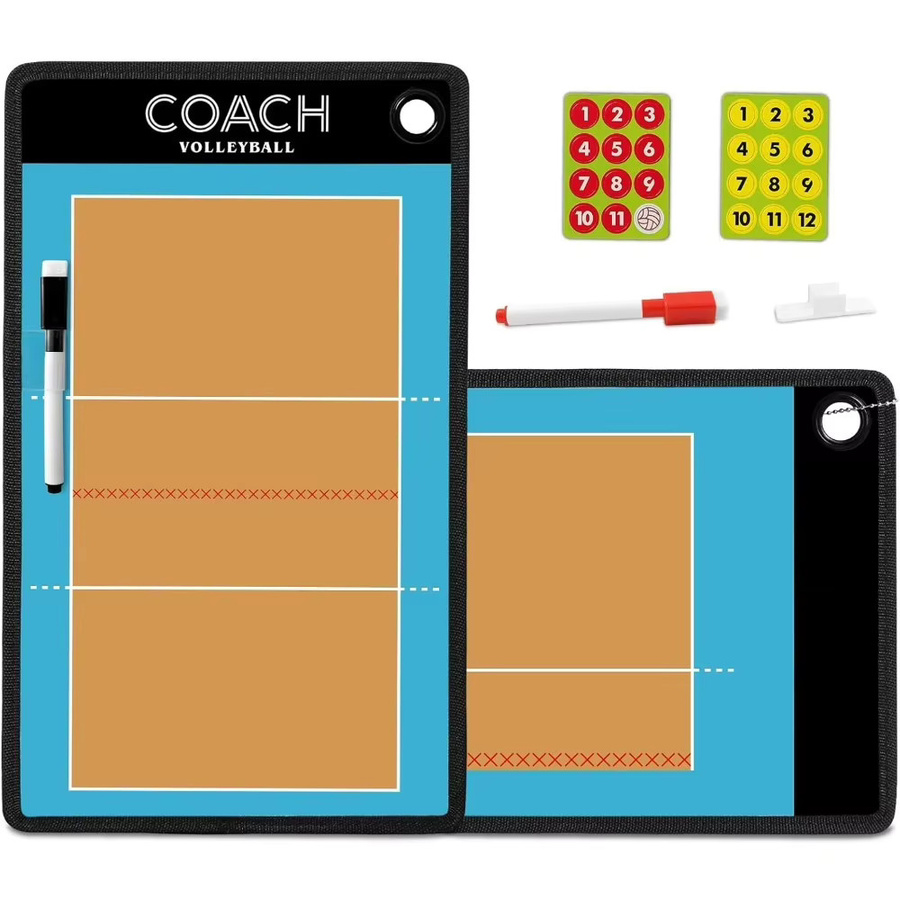 Magnetische Volleyball Trainer-Tafel mit doppelseitigem Whiteboard-Design in Weiß und Multicolour inklusive zwei Markerstiften und zwei Sets - Bild 6