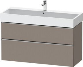 Duravit Waschtischunterschrank D-Neo in Grau Matt, Wandmontage, B/T/H: 118,4 x 44,2 x 62,5 cm - Bild 1