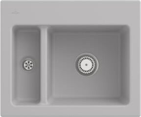 Villeroy & Boch Spüle Subway 60 CeramicPlus in Weiß mit Ablaufgarnitur und Handbrause - Bild 1