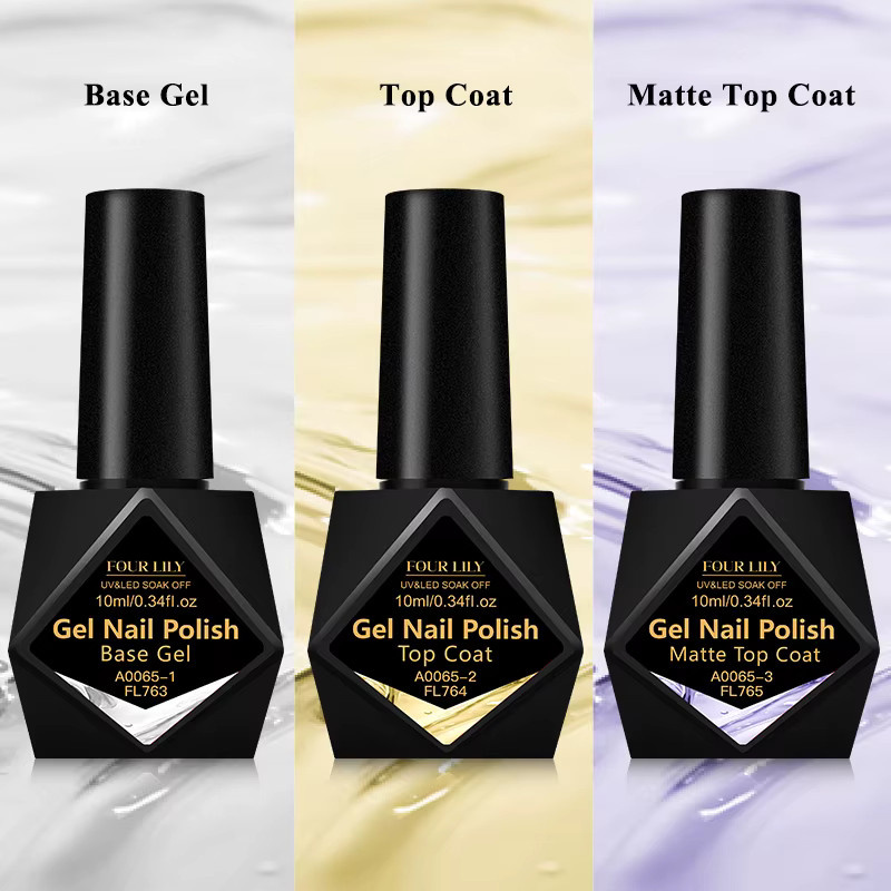 Four Lily Matt Top Coat Gel-Nagellack, 10 ml - Bild 2