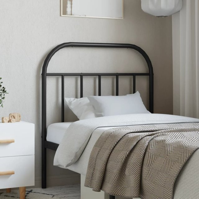 vidaXL Ersatz-Kopfteil aus Metall in Schwarz Matt für 80x200 cm Bett - Bild 2