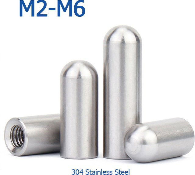 AZKD Zylinderstift GB120 mit Innengewinde aus 304 Edelstahl für M2 M2,5 M3 M4 M5 M6 - Bild 1
