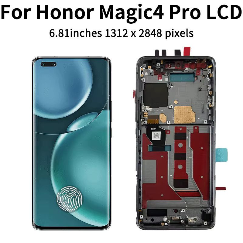 Honor Magic 4 Pro Ersatzdisplay mit 6,81 Zoll AMOLED Touch Screen in Schwarz - Bild 3