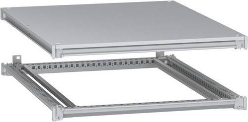 Schneider Electric NSYSFNC810 PanelSeT SFN Rahmen für elektrische Gehäuse inklusive Dach, grau, B: 80 cm, T: 100 cm - Bild 1