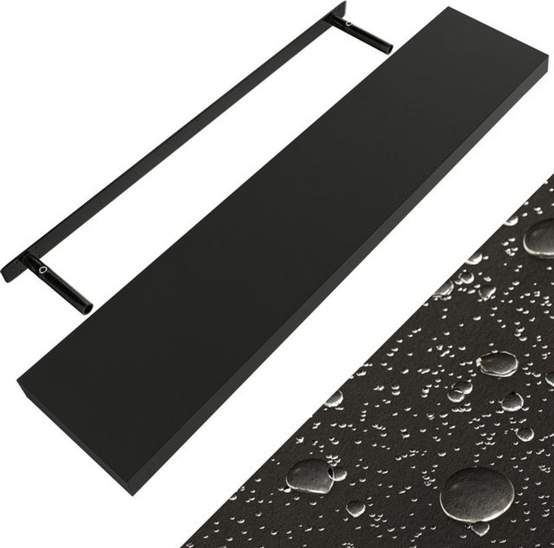 CASARIA Wandregal Schweberegal in Schwarz aus MDF, Breite: 110 cm - Bild 2