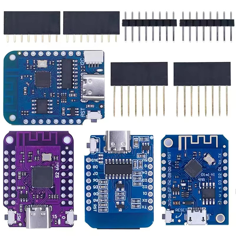 WeMos D1 Mini Pro V3.0 NodeMCU ESP8266 Entwicklungsboard mit WiFi und CH340G, Blau - Bild 4