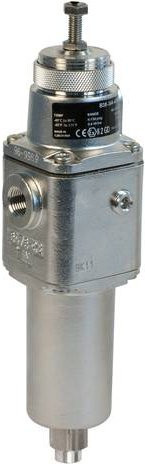 IMI Norgren Filter-Regelventil B38-444-M1LA aus Edelstahl in Silber, NPT 3/8, NPT 3/4 - Bild 1