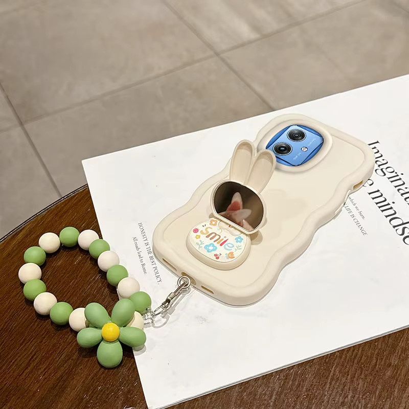 Wellenförmige Silikon-Handyhülle mit Lanyard für Motorola G86 G84 G60 G75 G64 G54 Power G71S G56 G55 G52 G53 G45 G40 in Lila - Bild 2