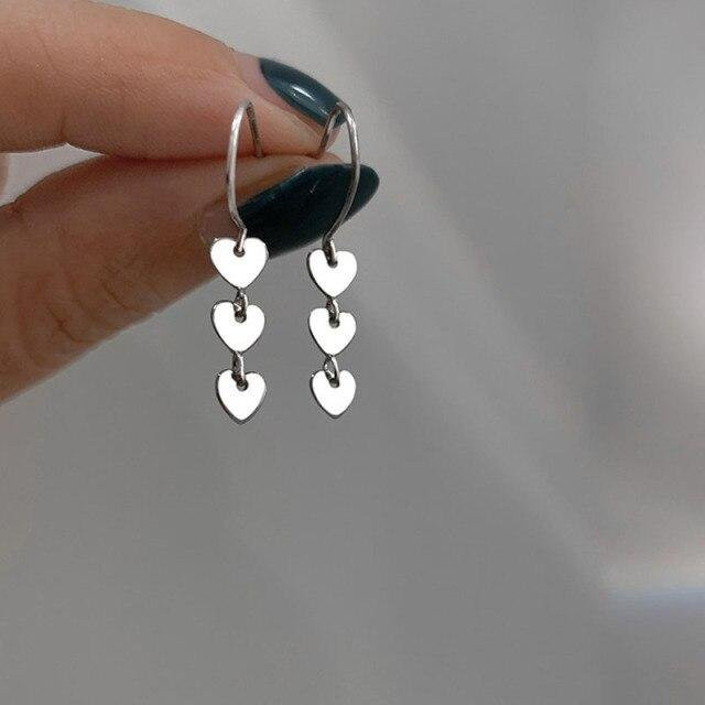 Ohrringe 925 Sterling Silber, Herz, Damen - Bild 1