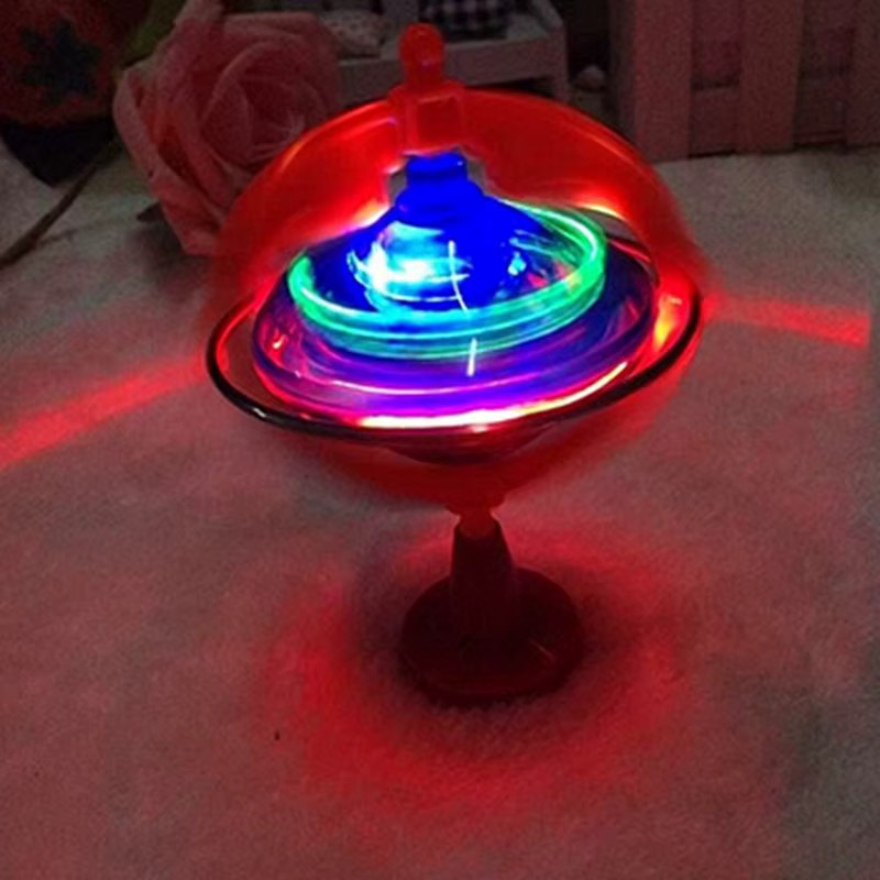 GRAPMAN Magisches leuchtendes Gyroskop, Pull-up-Gyro-Laser, blinkend, mit Musik, Puzzle, Kinderspielzeug - Bild 4