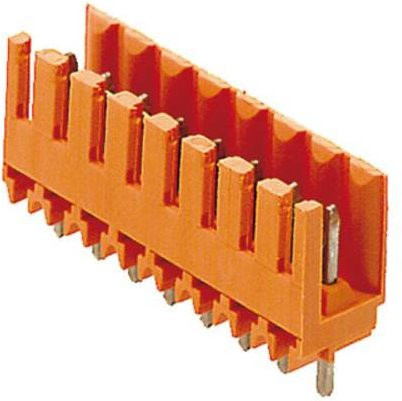 Weidmüller Stiftgehäuse-Platine BL/SL Polzahl 5 in Schwarz und Orange, 50 Stück - Bild 1