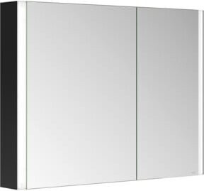 Keuco Spiegelschrank Somaris 2-türig in Weiß, B/H/T: 100 x 71 x 12,7 cm, mit LED-Beleuchtung und Soft-Close-Türen - Bild 1