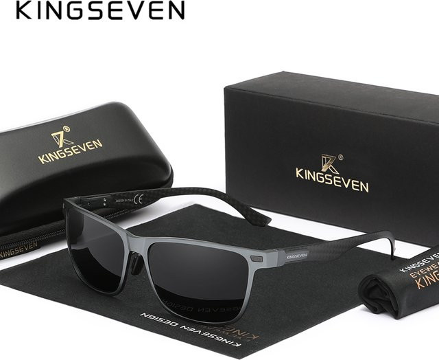 Kingseven Sonnenbrille Aviator, Vollrand, Metall, polarisiert, Unisex - Bild 1
