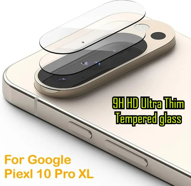 Mehrschichtiger Rückkamera-Objektivschutz aus Glas für Google Pixel 10 A, 9 Pro XL, 8 und 7 A Pro, transparent - Bild 1