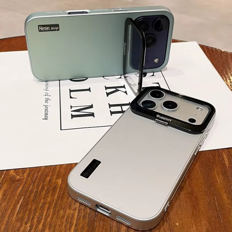 NUCWIN Handyhülle mit Linsenschutz und Ständer für iPhone 17 Pro Max und iPhone 17 Pro, stoßfeste Panzerhülle mit großem Fenster in Matt, erhältlich in Grün und Grau - Bild 2