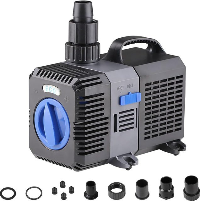 Forever Speed Ultra-Leise Tauchpumpe in Schwarz mit 7000L/H und 50W für Aquarium, Brunnen und Teich - Bild 1