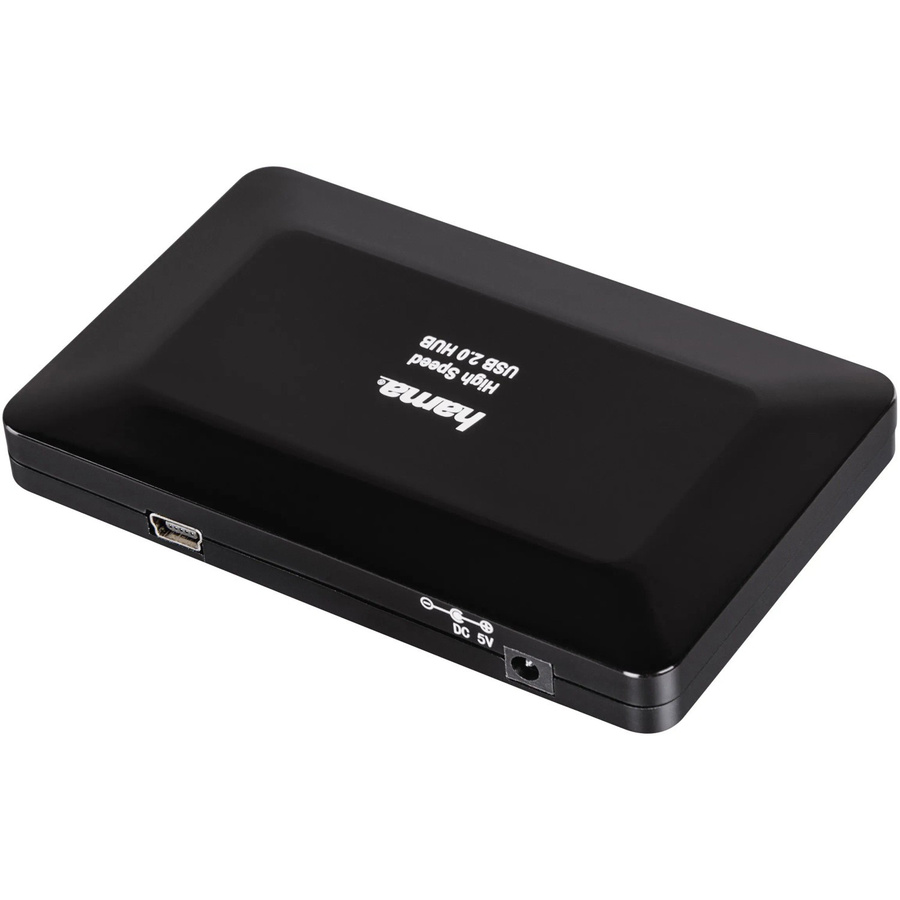 Hama USB 2.0 Hub 1:4 mit Netzteil in Schwarz - Bild 2