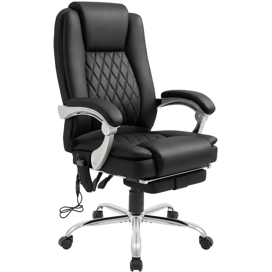 CLP Bürostuhl Rubia ergonomisch mit Massagefunktion und Heizfunktion in Schwarz - Bild 2