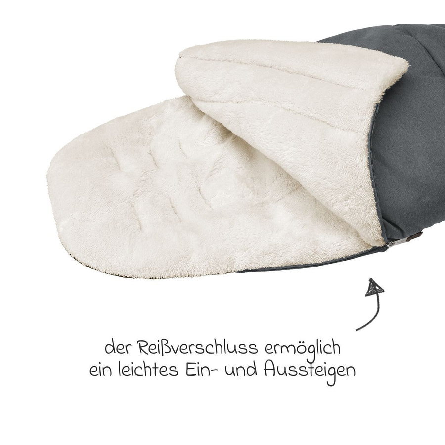 Maxi-Cosi 2in1 Fußsack für Kinderwagen und Buggys in Twillic Graphite, Grau - Bild 2