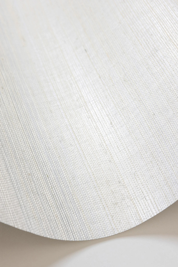 Cole & Son Tapete Textures Grasscloth Shimmer in Weiß - Bild 1