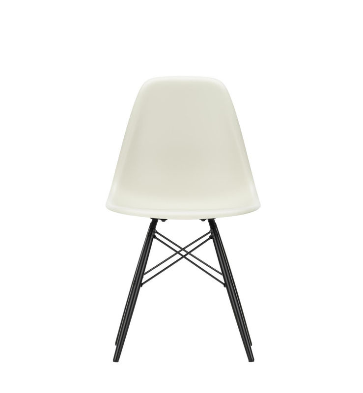 Vitra DSW Eames Plastic Side Chair in Beige aus Kunststoff und Holz mit mattem Finish - Bild 2