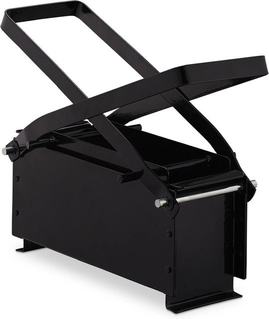 Relaxdays Papierbrikettpresse aus Stahl in Schwarz, B/T/H: 25,5 x 28 x 14,5 cm - Bild 1