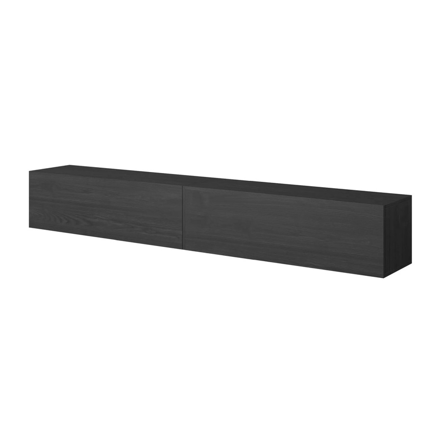 Selsey TV-Hängeboard Bisira in Holzoptik Esche, Farbe Schwarzgrau, Breite: 200 cm - Bild 2