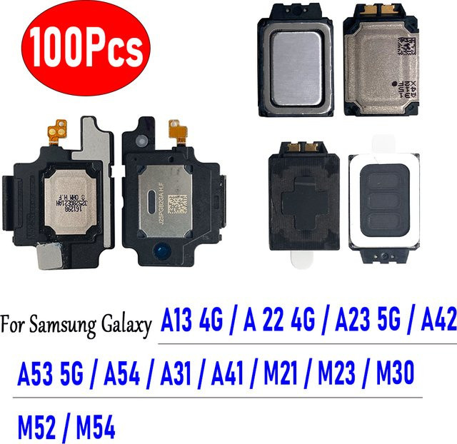 100 Stück Samsung Lautsprecher Buzzer Ringer Flexkabel in Schwarz für A54 A73 A13 A22 4G A23 A53 5G A42 M21 M23 M52 M54 - Bild 1