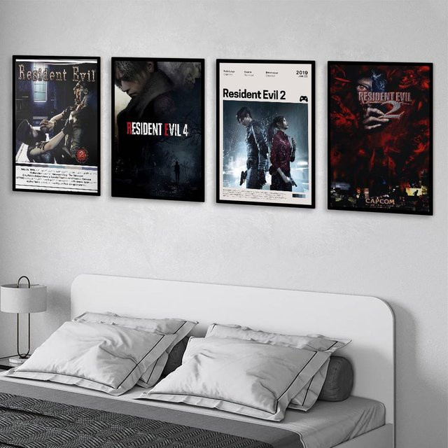 Kayou Residents Evil Videospiel Poster Wasserfester Selbstklebender Papieraufkleber in Mehrfarbig - Bild 1