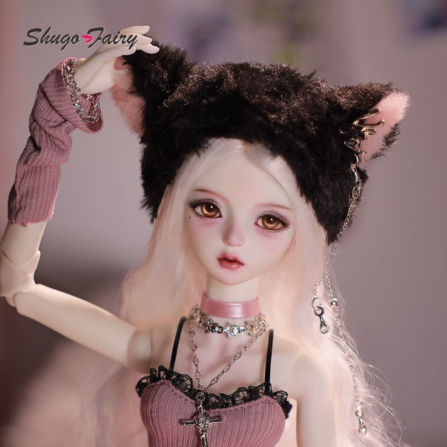 Shugafairy Celia N Sweet & Edgy Punk BJD Puppe, Rosa, Komplettset - Bild 1