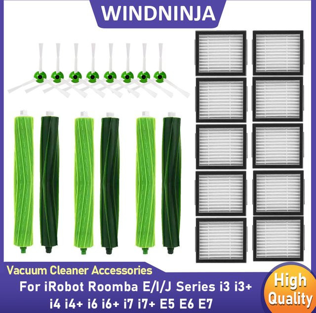 Dreame Hauptrollenbürste aus Silikon in Grün für Roboterstaubsauger Xiaomi Mijia 1C 2C 1T STYTJ05ZHM Mop 2 Ultra und Dreame D9 L10 Pro Z10 Pro - Bild 1