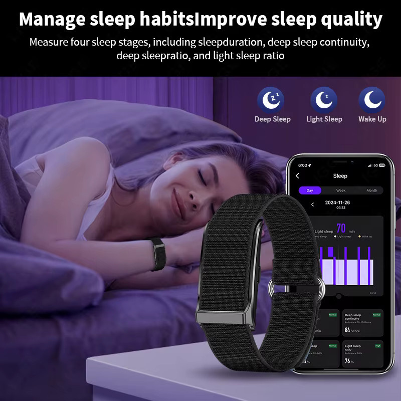 LIGE Smartwatch für Damen und Herren mit Herzfrequenzmessung, Blutdruckmonitor und Schrittzähler, wasserdichtes Fitness Tracker Armband in Schwarz und Blau - Bild 4