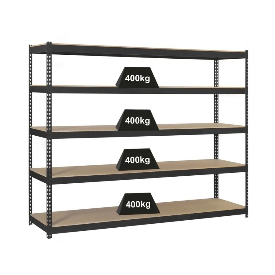 PROREGAL Schwerlastregal Wood Yeti Anthrazit H x B x T: 200 x 180 x 45 cm - Bild 2