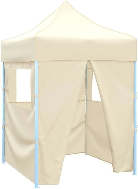 vidaXL Party-Zelt aus Oxford-Stoff in Creme, B/T/H: 200 x 200 x 315 cm - Bild 1