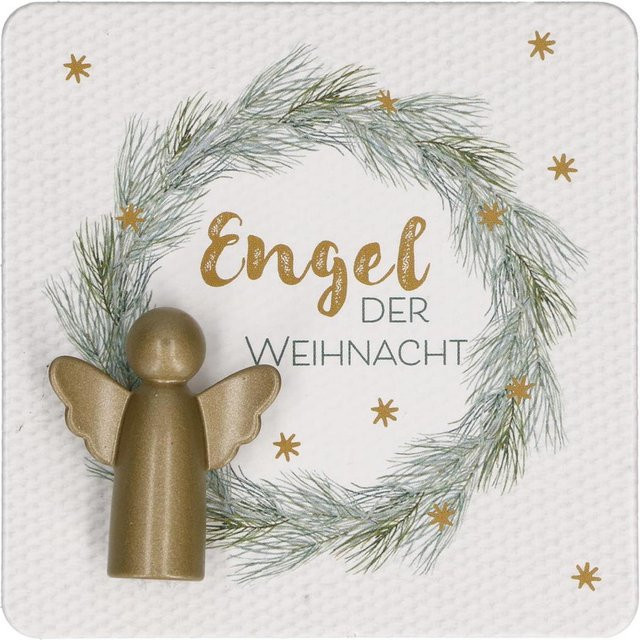 Butzon und Bercker Engelfigur aus Metall in Gold für Weihnachten und Advent - Bild 1