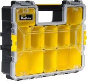 Stanley FatMax Profi-Organizer 1-97-521 aus Kunststoff mit tiefen Fächern, Gelb/Transparent, B: 44,6 cm, T: 35,7 cm - Bild 2