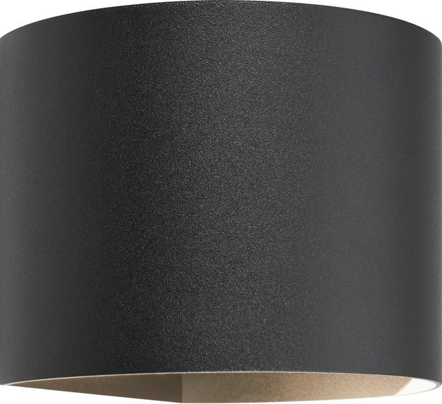 LED Außenwandleuchte Augusta in Schwarz aus Aluminium, rund, Up-Down Licht mit 3 W und IP65 Schutzklasse - Bild 1