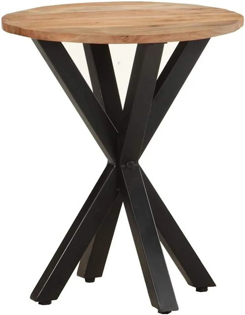vidaXL Beistelltisch aus Akazie Massivholz in Braun im industriellen Design B/T/H: 48 x 48 x 56 cm - Bild 1